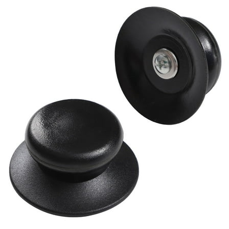 Unique Bargains 2 Pcs Kitchen Plastic Round Shaped Skillet Frying Handgrip Pan Pot Lid Cover Knob
