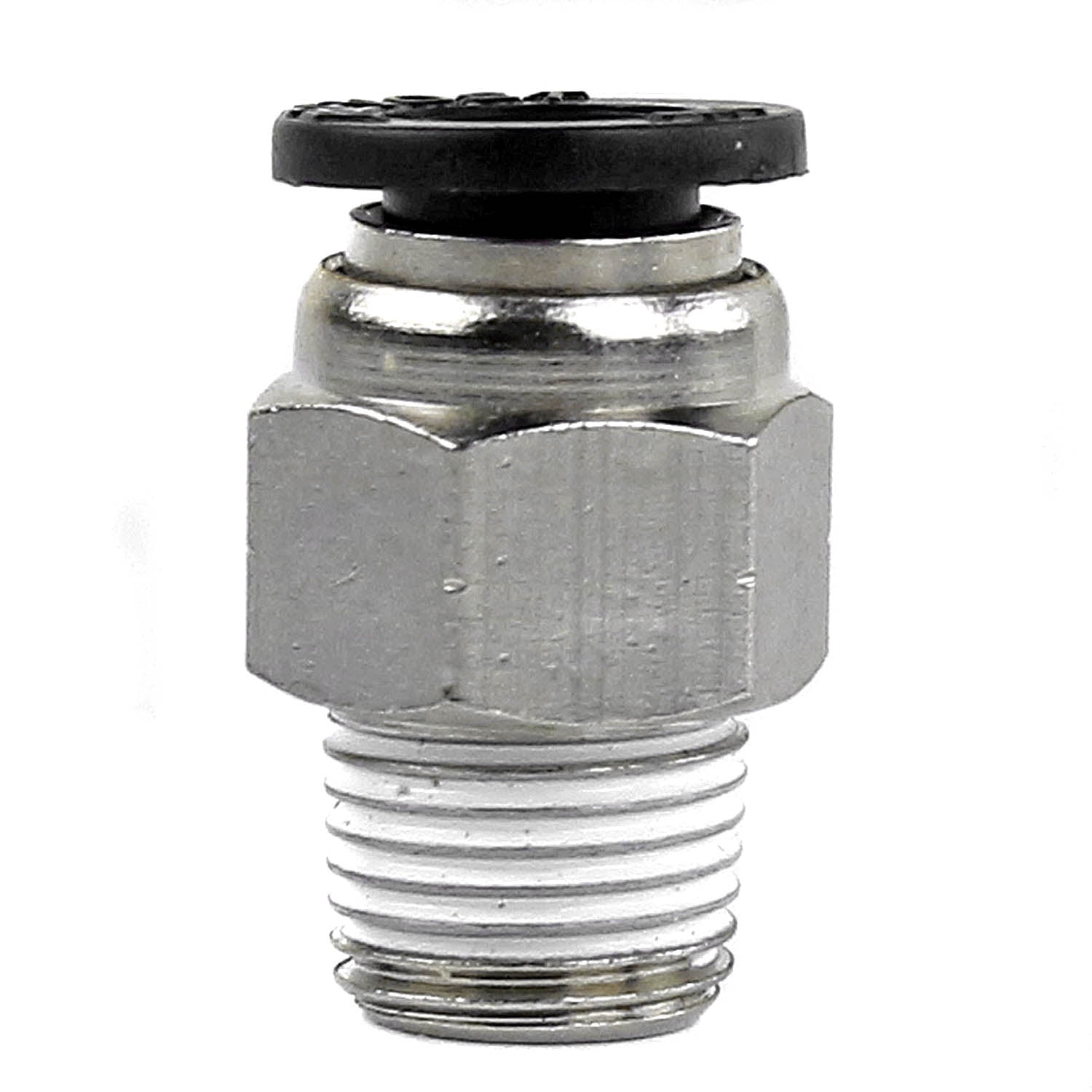 Straight Adapter for 1/4" Tube OD x 1/8 NPT Male Push-to-Connect Tube Fitting 