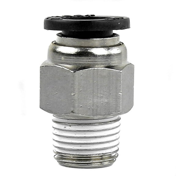 One 1/8" Male NPT x 1/4 OD Tube Female Push In To Lock Connect Fitting Straight