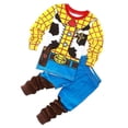 thumbnail image 1 of Kids Cartoon Toy Story Pyjamas Set Buzz Lightyear Woody Top Pants Sleepwear, 1 of 5