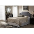 thumbnail image 2 of Urban Upmarket Modern and Contemporary Fabric Upholstered Headboard, Nailded Trim Head Board Grey/Full, 2 of 8