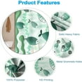 thumbnail image 4 of Green White Waterproof Fabric Cloth Shower Curtain for Bathroom Decor Seaweed Fishes Machine Washable Cloth Bath Kids Girls Bath Shower Curtains with Hooks 72x72 inches, 4 of 6