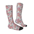thumbnail image 3 of Daiia Sports Socks Cartoon Hearts Printed Novelty Crew Socks for Men Women Knee High Socks Cotton Socks Soft & Breathable Support Unisex Socks, 3 of 9