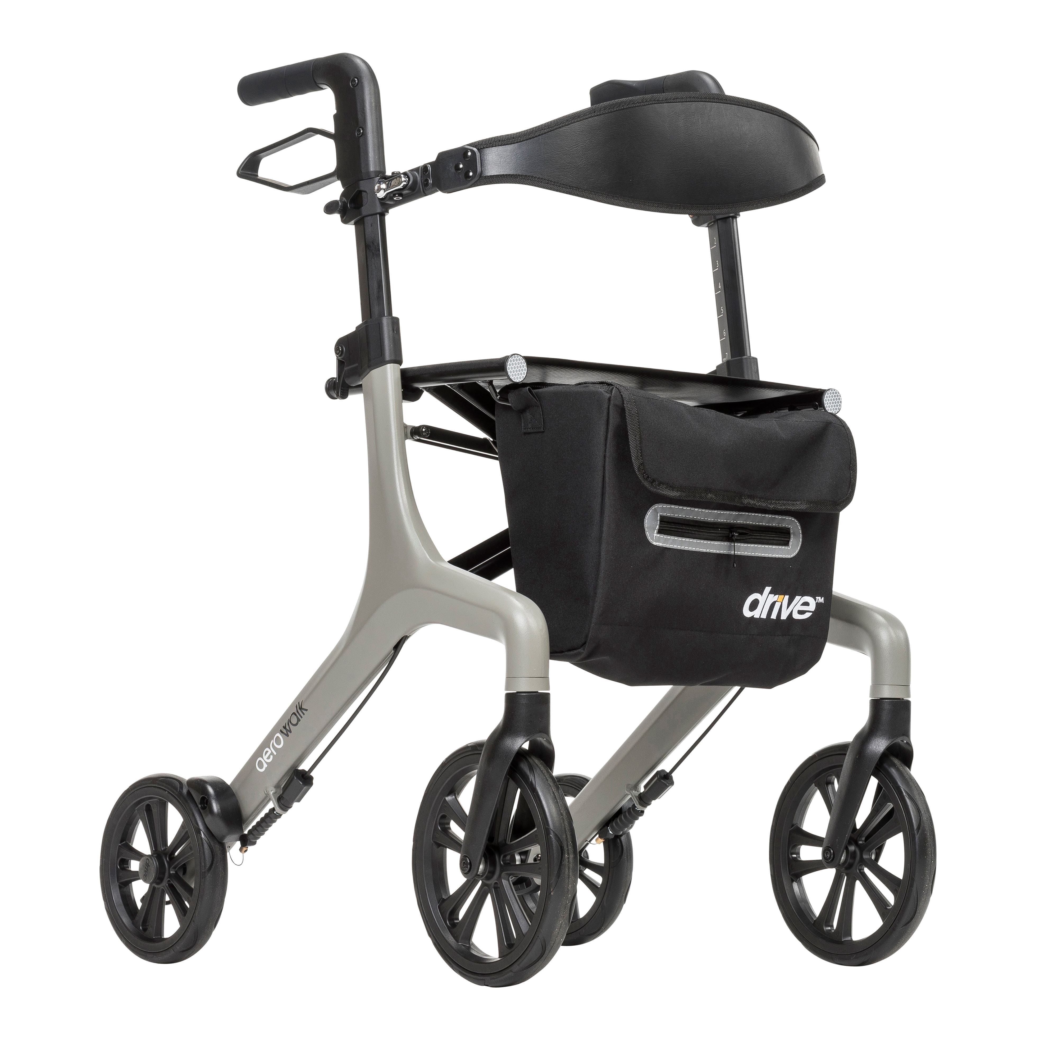 Drive Medical Nitro Euro Style Rollator Rolling Walker, Hemi