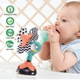 thumbnail image 2 of Baby Sensory High Chair Toy - Developmental Highchair Rattle with Suction Cup for 6 to 12 Months Old Infant & Toddler, Peacock, 2 of 6