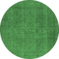 thumbnail image 1 of Ahgly Company Indoor Round Oriental Emerald Green Industrial Area Rugs, 7' Round, 1 of 4