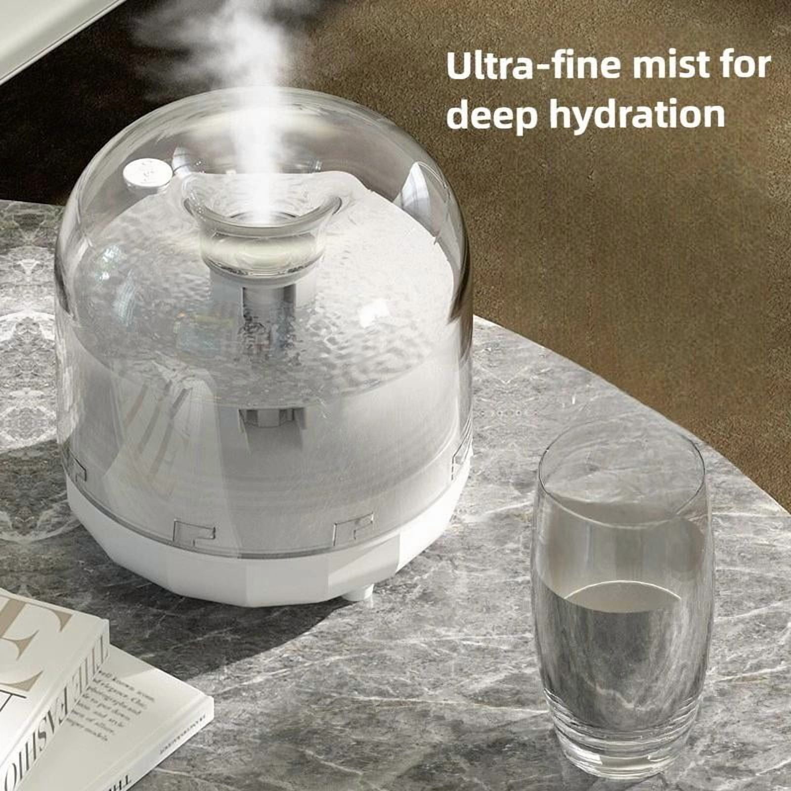 500ml Smart Humidifier Large Mist Output Auto Shutoff Warm Night Light Air Purification Quiet Operation for Home Office Nursery