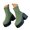 Green, variant on Womens Fit Ankle Sock Boots Platform Sole Chunky Heeled Booties