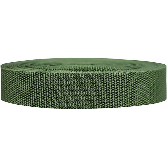 1.5" x 10 Yards Nylon Webbing Heavy Duty Weight Nylon Strap Marine Green
