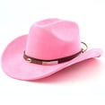 thumbnail image 5 of OJSFQUFP Cowboy Hat for Women and Men with Shapeable Wide Brim Cattleman Western Hats for Cowboys, 5 of 5