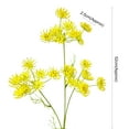 thumbnail image 6 of Mightlink 3 Forks Artificial Lace Flower Realistic Non-fading No Withering Not Need to Water Vivid Decorative New Korean Style Artificial Flower for Home, 6 of 7