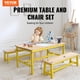 thumbnail image 2 of Juego de mesa y banco VEVOR Kids, mesa de actividades de madera para niños pequeños, 2 of 9