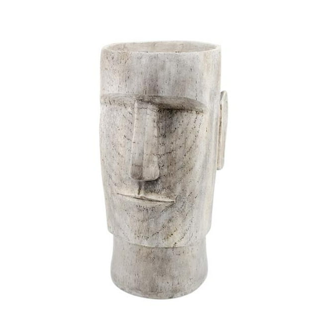 Sagebrook Home 14706-01 24 in. Polyesin Face Planter, Grey
