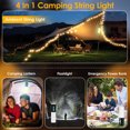 Waterproof Camping String Light Rechargeable with 33Ft Camping Light 8