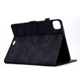 thumbnail image 5 of Case for iPad Pro 11" 2022/2021/2020/2018, for iPad Air 11" 2024 Case, Embossed Tree Pattern PU Leather Book Style Smart Auto Wake/Sleep Cover Card Slots Flip Stand Case for iPad Air 5/Air 4, Black, 5 of 9