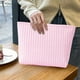 thumbnail image 4 of Bolsa de maquillaje impermeable para llevar en la mano, bolsa de cosméticos con bloques de colores a rayas, bolsa de aseo portátil para mujer, diseño a prueba de fugas, material de poliéster, varios, 4 of 6