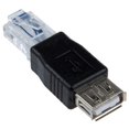 thumbnail image 1 of Female USB A to Male Ethernet RJ45 Plug Adapter, 1 of 4