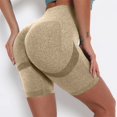 thumbnail image 2 of Women's High Waisted Seamless Biker Shorts Stretch Athletic Workout Yoga Shorts, 2 of 4
