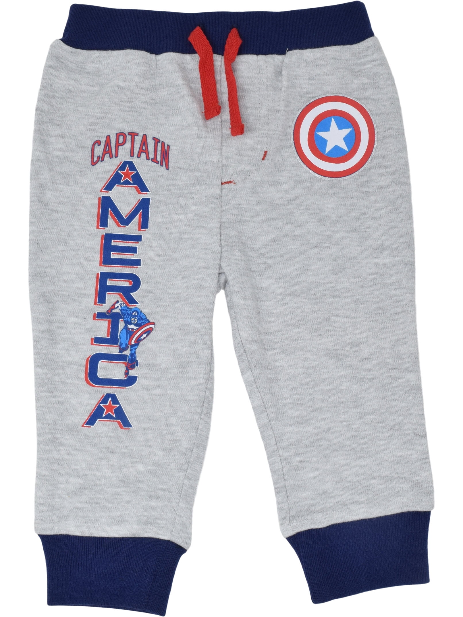 Marvel Avengers Spider-Man Captain America Black Panther Toddler Boys 4 Pack Jogger Pants Newborn to Big Kid