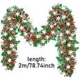 thumbnail image 3 of Christmas Decorative Wool Tops Christmas Color Tops White Snowflake Christmas Tree RIBBES, 3 of 9