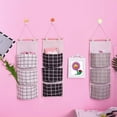 thumbnail image 5 of Bolsa de almacenamiento colgante de 3 piezas con 3 bolsillos, AUHOTA Prime, organizador de tela para colgar en la pared, ideal para dormitorio, baño y cocina, impermeable y elegante (negro, gris y bla, 5 of 5