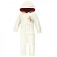 thumbnail image 3 of Hudson Baby Infant Fleece Jumpsuits, Coveralls, and Playsuits 2pk, Cream Reindeer, 12-18 Months, 3 of 3
