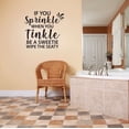 thumbnail image 2 of Be A Sweetie Wipe The Seaty Funny Bathroom Toilet Paper Vinyl Wall Design Wall Art Sticker Designs Vinyl Stickers For Home House Walls Rooms Windows Bedroom Decoration Size (20x20 inch), 2 of 3