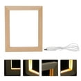 thumbnail image 3 of Wooden Photo Frame Led Light Photo Holder Unique Table Picture Frame for Home, 3 of 6