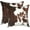 Cowhide Pillow Cover, variant on Western Cow Print Pillow Covers 2 Pcs Brown Cowhide Throw Pillows Cover 18x18 inch Rustic Country Decorative Soft Farm Animal Skin Pillow Case for Home Couch Bed Sofa Decor