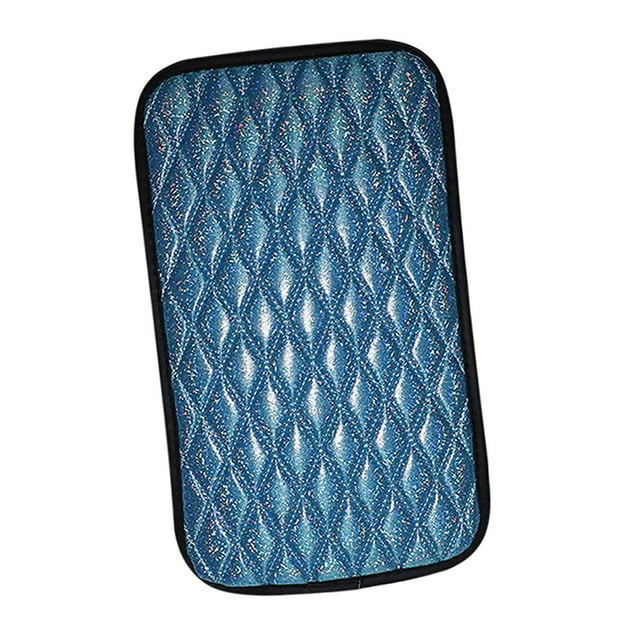 Fundas para reposabrazos de coche, protector de consola central, almohadillas para reposabrazos de coche Azul
