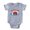 Heather Grey, variant on CafePress - Red Velvet Cake2 - Cute Infant Baby Football Bodysuit