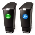 thumbnail image 4 of 6 Pack Recycle Logo and Trash can Sticker to Organize Your Trash - for Garbage containers and Recycle Bins - Premium Vinyl Decal (Compost, Small), 4 of 8