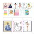 thumbnail image 3 of Los niños se visten, libro de actividades, tablero de empuje para niñas, juguete de aprendizaje, colorido, vestir, muñeca, libros de pegatinas para violeta CUTICAT  Pegatina Actividad Libros, 3 of 8