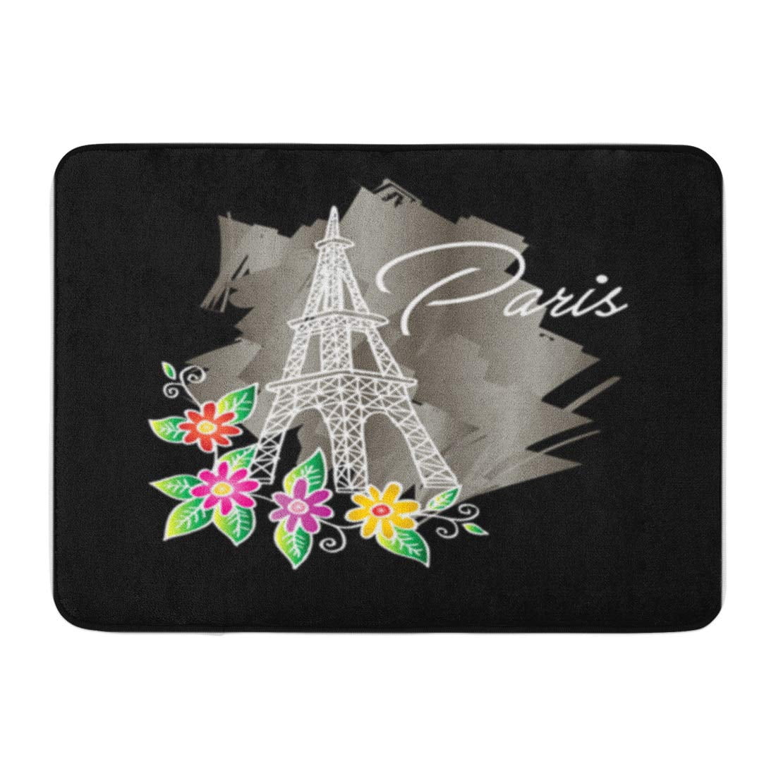 SIDONKU Bridge Bonjour Paris Text Tower Eiffel and Bicycle Capital ...