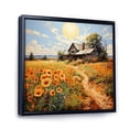 thumbnail image 2 of Designart "Farmhouse Sunlit Haven Painting II" Farmhouse Floater Framed Canvas Wall Art, 2 of 7