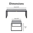 thumbnail image 2 of Tommy Hilfiger Hampton Outdoor Coffee Table Gray Pebbled Glass, 2 of 9