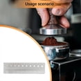 thumbnail image 4 of Tarjeta de Referencia de Molienda Regla de Tamaño de Molienda de Café Tarjeta de Referencia de Tamaño de Molienda de Metal Herramienta Entusiastas del Café, 4 of 6