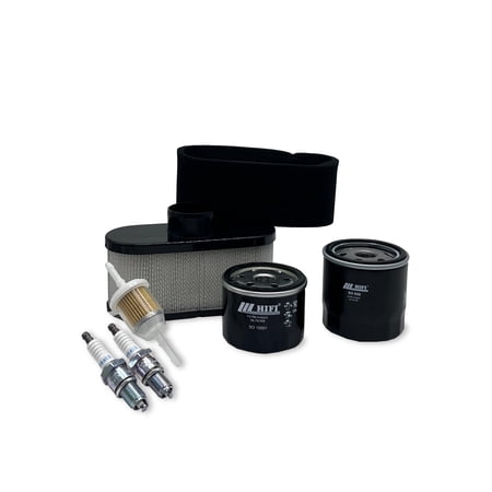 HERO Maintenance Filter Kit For Wright WS3218KAWRE Stand-On Mower Filters Compatible With OEM 110130752 110137046 490657007 34490003 BPR4ES 34490002