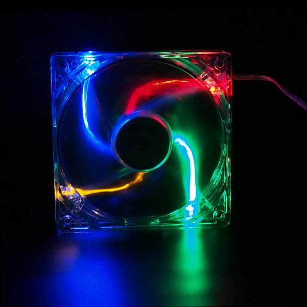 Autolizer 120mm MultiColor RGB LEDs Cooling Fan for Computer PC Cases