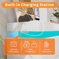 thumbnail image 3 of 6 Drawer White Dresser with Sliding Top & LED Lights, Modern Storage Chest with Charging Station for Bedroom, Closet, Entryway, Hallway, 3 of 6