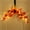 B, variant on Imitated Maple Leaf Sunflower Hanging Wreath Orange Autumn Decorative Garland for Door Wall Pendant Festival Floral Swag Swags Holiday Home Party Decor