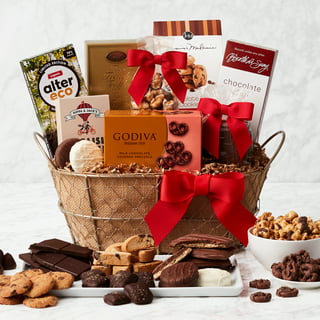  Christmas Chocolate Gift Baskets, Holiday Gourmet Covered  Cookies, Prime Candy Box Ideas, Milk Chocolates Gifts Mens Cookie Basket,  Family Food Delivery For All, Mom Women Men Families Couples Adults :  Grocery