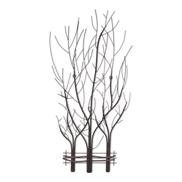 Bouclair Art Mural Branches en Métal Brun 16 Po (40,6 cm)