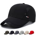 thumbnail image 2 of Gorra de béisbol ajustada deportiva para hombre$Gorra de béisbol ajustable para papá para entrenamientos de carrera y actividades al aire libre$Gorra de papá de perfil bajo teñida con, 2 of 5
