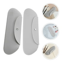 WHAMVOX 2 Pcs Travel Makeup Brush Holder Silicone Makeup Brush Bag With Snap Closure Face Brushes Organizer Case Cosmetic Pouch Holder For Daily