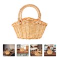 thumbnail image 2 of Cesta de mimbre para picnic con asa, cesta para huevos, organizador de alimentos, cesta de frutas de ratán para armario de cocina, despensa, armario de lavandería, 2 of 7