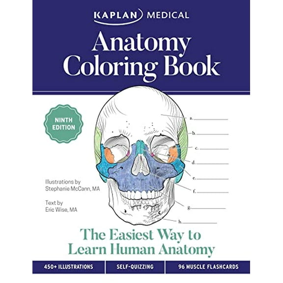 Pre-Owned Anatomy Coloring Book (Kaplan Test Prep) Paperback