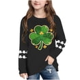 thumbnail image 1 of Blusas y camisas de manga larga con cuello redondo, moda del Día de San Patricio, blusa informal con estampado bonito de manga larga para niños y niñas., 1 of 5