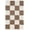Brown/Ivory, variant on SAFAVIEH Natura Blazhe Checkered Area Rug, Light Blue/Ivory, 6' x 6' Square