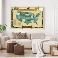 thumbnail image 4 of Elephant Stock National Parks Push Pin Hobby Map Ii Wall Art - Map Canvas Art - 51" x 34", 4 of 8